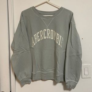 A&F Applique Logo Sweatshirt Green